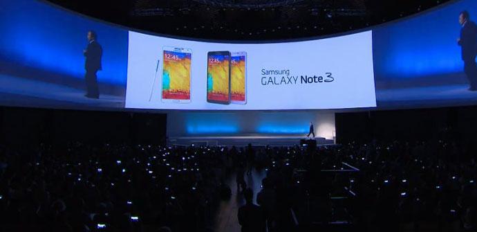 Samsung galaxy Note 3 presentacion