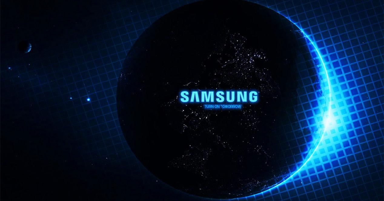 Logo de Samsung en una esfera