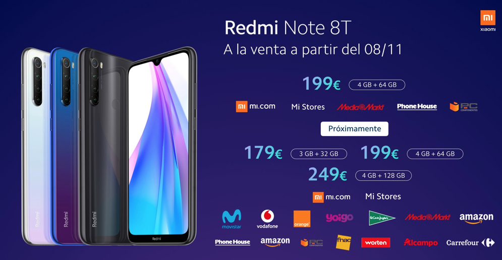 Nuevo Redmi Note 8t Precio Y Características Oficiales 3733