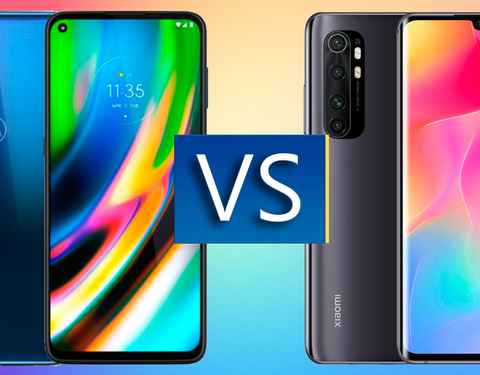 Comparativa del Moto G9 Plus frente al Xiaomi Mi Note 10 Lite