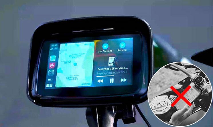 La pantalla multimedia que se puede instalar en cualquier moto
