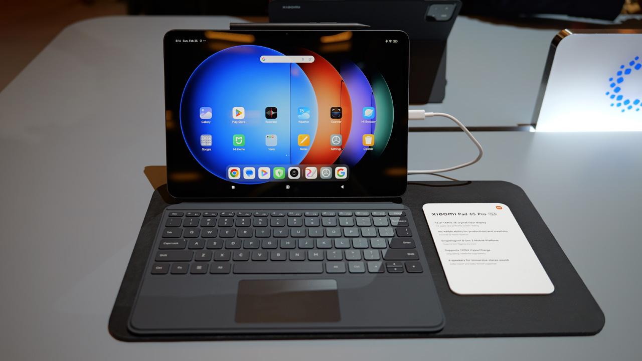 Xiaomi Pad S6 Pro pantalla y teclado