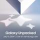 Samsung Galaxy Unpacked julio 2024